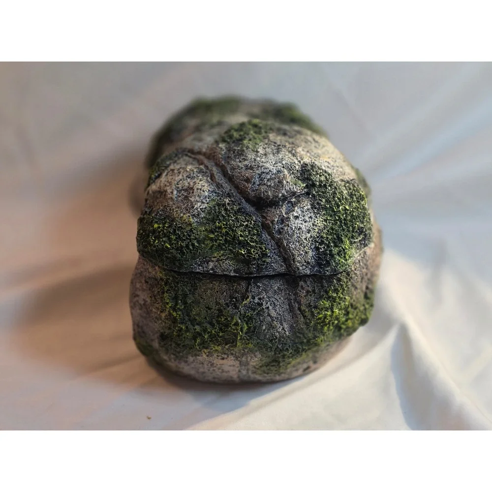 Zilla Rock Lair Medium Reptile Hide Mossy Stone Cave 11351 Humid Hideout